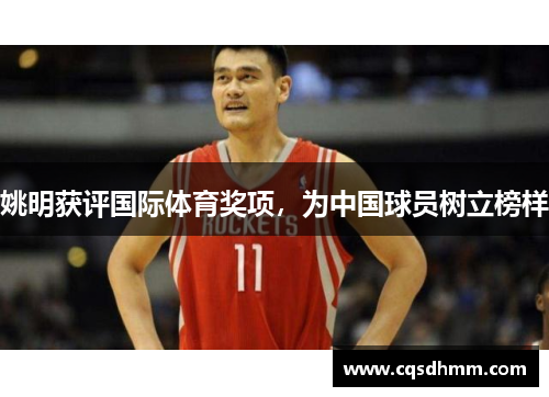 姚明获评国际体育奖项，为中国球员树立榜样