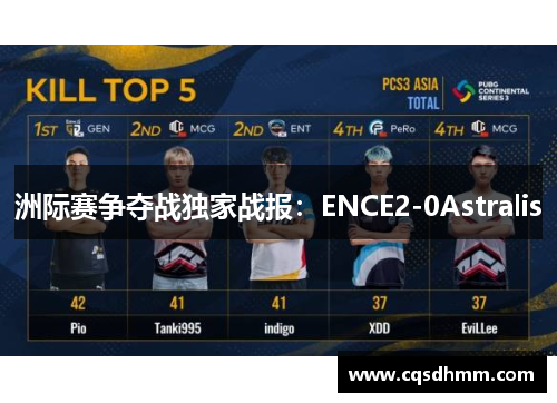 洲际赛争夺战独家战报：ENCE2-0Astralis